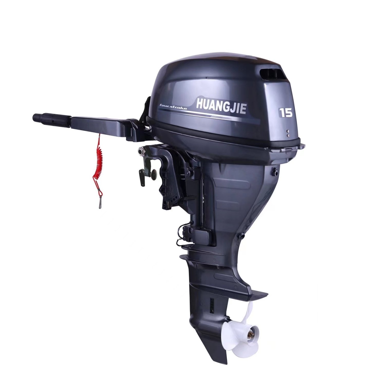 Outboard Motor 4 Stroke 15HP Gasoline Boat Engine Outboard Engine Outboard Motor with 24L Gasoline Fuel tank